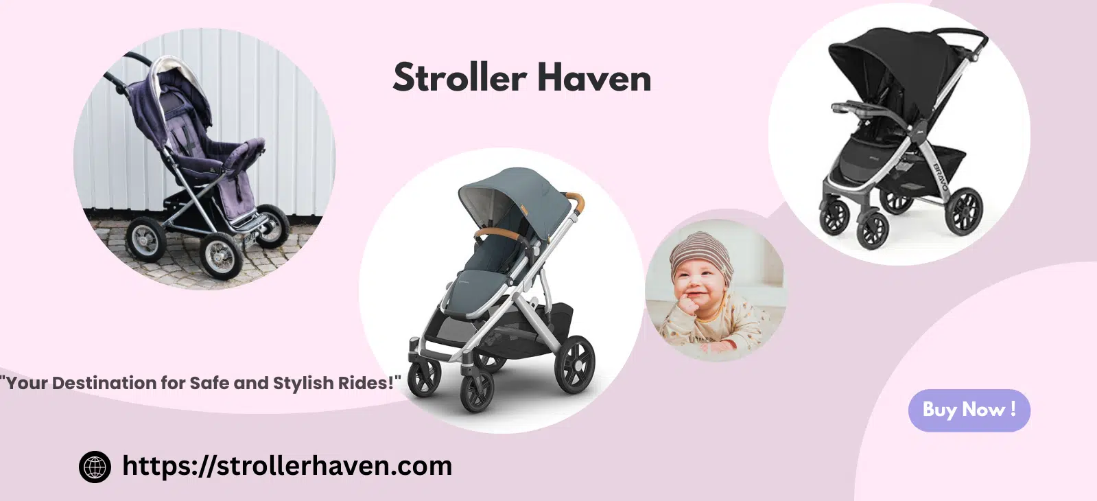 Modern baby stroller for stylish and safe rides