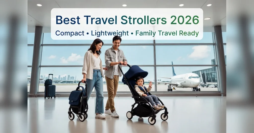 Best travel stroller for parents in 2026 with compact and lightweight design for family travel