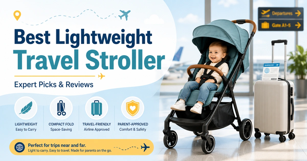 Best lightweight travel stroller guide with compact fold stroller, airplane carry-on size, safety checks, easy travel, and parent buying tips.